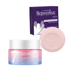 BIOAQUA - Crema Facial Aclaradora + Jabón con AH & Coenzima Q10