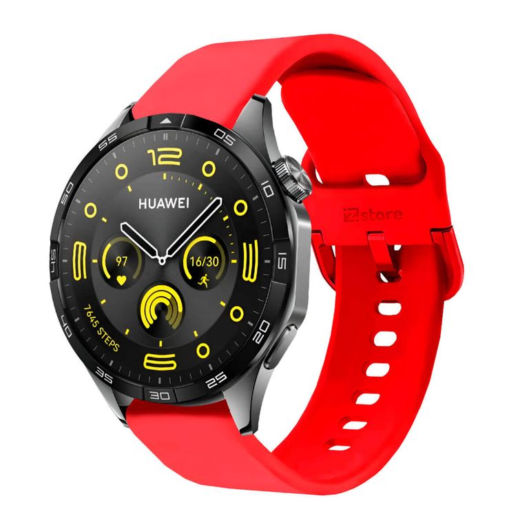 Correa Para Huawei Watch GT4 46mm Hebilla Rojo