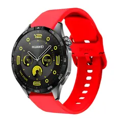 GENERICO - Correa Para Huawei Watch GT4 46mm Hebilla Rojo