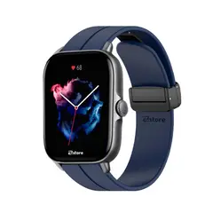 GENERICO - Correa Para Amazfit GTS3 Broche Magnético Azul Oscuro