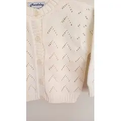 GENERICO - CHOMPA NIÑA CALADA HUESO MANDALAY KNITS