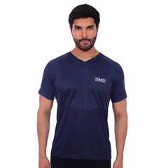M MUSCLE MUSEUM - Polo Deportivo Color Azul para Hombre