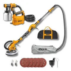 INGCO - Combo lijadora de pared y techo + pistola para pintar