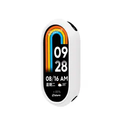GENERICO - Case de Silicona Para Xiaomi Mi Band 8 Blanco