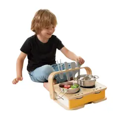 CLASSIC WORLD - Cocina de Sobremesa 2 en 1, de Madera, marca