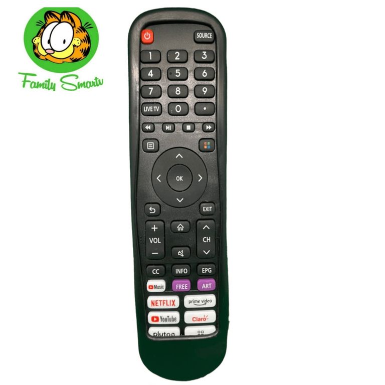 Funda para Control Remoto para televisor Smart Hisense EN2I30H Negro