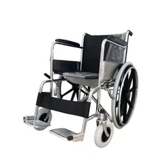 OEM - SILLA DE RUEDAS DE ACERO CROMADO