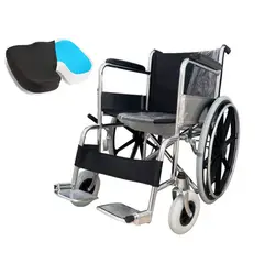 OEM - SILLA DE RUEDAS DE ACERO CROMADO TODO TERRENO