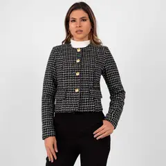 TEILOR - BLAZER CROPPED VICHY MUJER