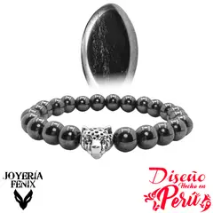 JOYERIA FENIX - Pulsera Leopardo Piedra Natural - Joyería Fénix