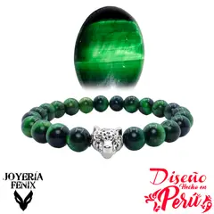 JOYERIA FENIX - Pulsera Leopardo Piedra Natural - Joyería Fénix