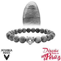 JOYERIA FENIX - Pulsera Leopardo Piedra Natural - Joyería Fénix