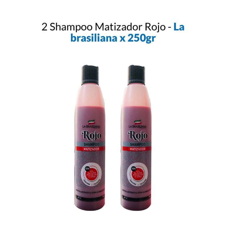 Shampoo Matizador Rojo 250Gr 2 Unidades