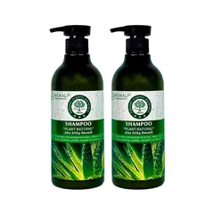 WOKALI - Shampoo De Aloe Vera 550ml 2 Unidades