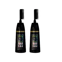 DEXE - Shampoo Tinte Negro Versión Peine 200ml 2 Unidades
