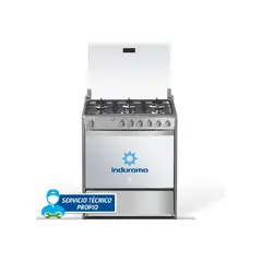 INDURAMA - Cocina Padova a Gas de Pie 32" 6 Quemadores Inox