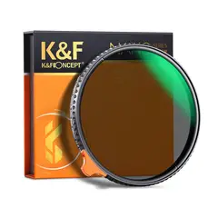 K&F CONCEPT - Filtro 2 en 1 67mm Black Mist 1/4 + ND2-ND32 Nano X -