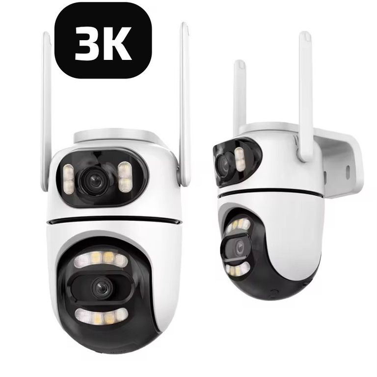 Cámara 3K Doble Lente Wifi Para Interiores