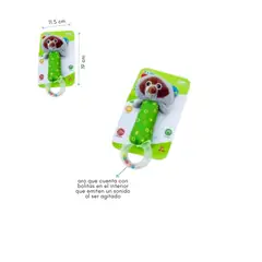 GENERICO - Sonajero Para Bebe Peluche Animales Con Aro - Mapache