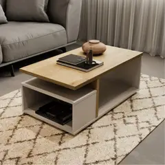 TU MESITA - Mesa de Centro Miramar color BlancoDuna