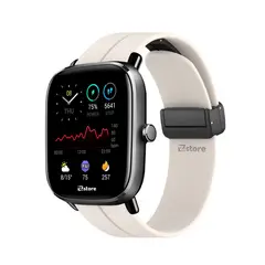 GENERICO - Correa Para Amazfit GTS2 Broche Magnético Crema