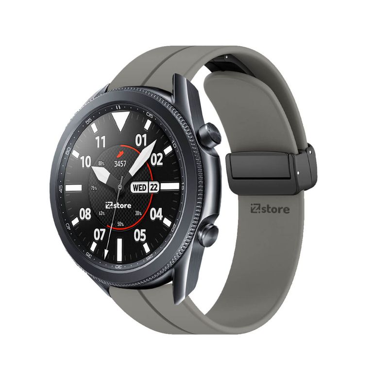 Correa Para Samsung Galaxy Watch 3 41MM Broche Magnético Gris Oscuro