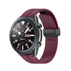 GENERICO - Correa Para Samsung Galaxy Watch 3 45MM Broche Magnético Vino