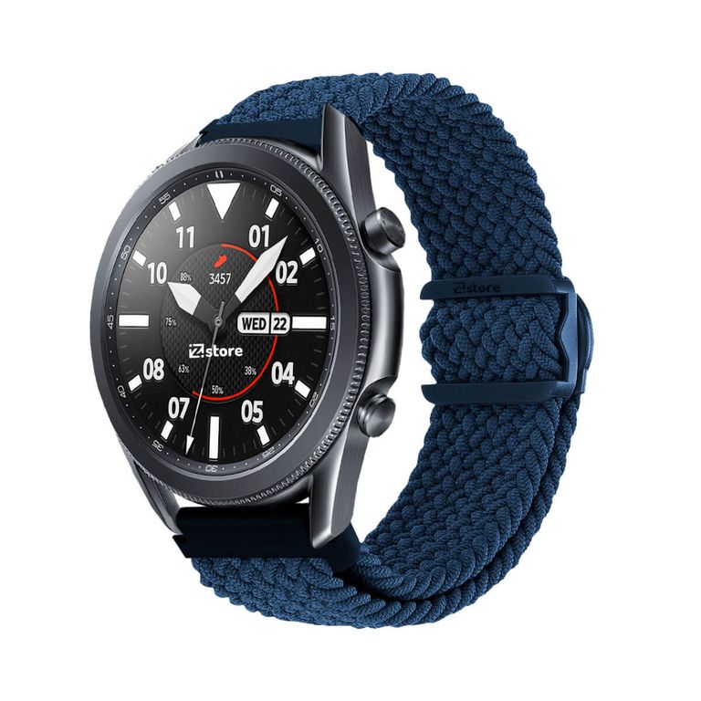 Correa de Nylon Para Samsung Galaxy Watch 3 41MM Azul Oscuro