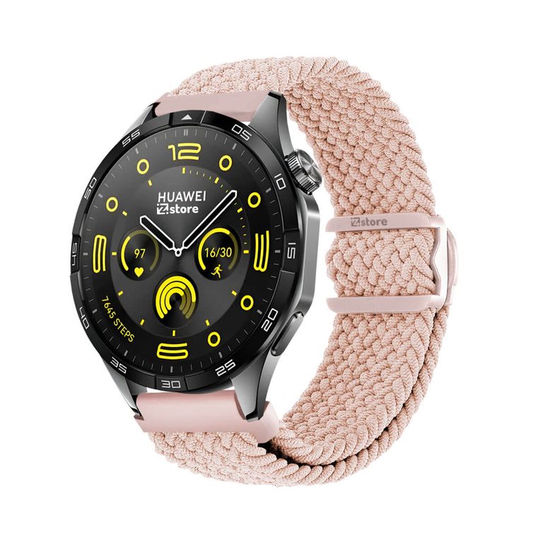 Correa de Nylon Para Huawei Watch GT4 46mm Rosa