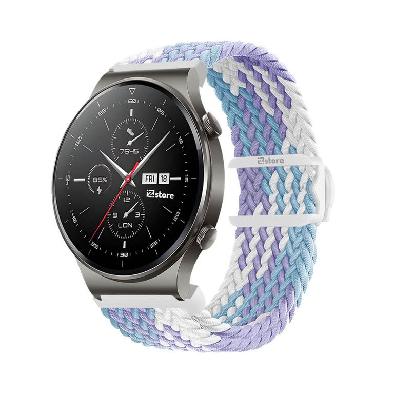 Correa de Nylon Para Huawei Watch GT2 Pro Lila Bicolor