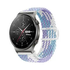 GENERICO - Correa de Nylon Para Huawei Watch GT2 Pro Lila Bicolor