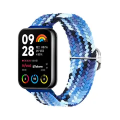 GENERICO - Correa de Nylon Para Xiaomi Smart Band 8 Pro Tricolor Azul
