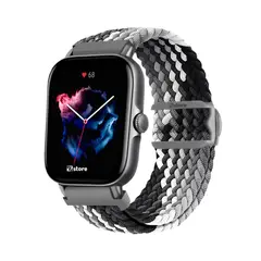 GENERICO - Correa de Nylon Amazfit GTS3 Gris Tricolor