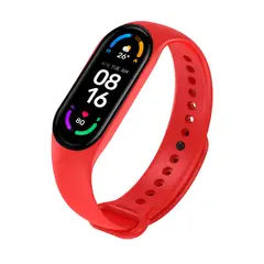 GENERICO - Correa Para Xiaomi Mi Band 5 y 6 Rojo