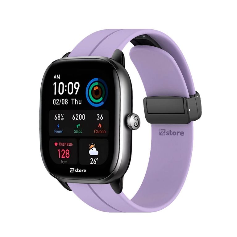 Correa Para Amazfit GTS4 Mini Broche Magnético Lila