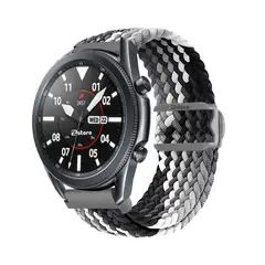 GENERICO - Correa de Nylon Para Samsung Galaxy Watch 3 Gris Tricolor