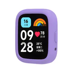 GENERICO - Case Silicona Para Redmi Watch 3 Active Lila