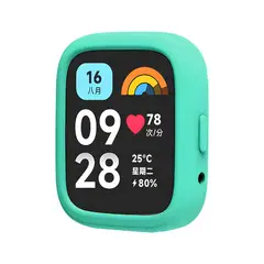 GENERICO - Case Silicona Para Redmi Watch 3 Active Verde Esmeralda