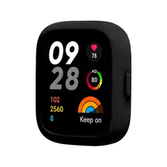 GENERICO - Case Silicona Para Redmi Watch 3 Negro