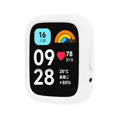GENERICO - Case Silicona Para Redmi Watch 3 Active Blanco