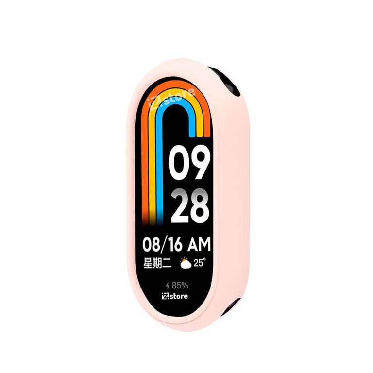 Case de Silicona Para Xiaomi Mi Band 8 Rosa