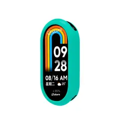 GENERICO - Case de Silicona Para Xiaomi Mi Band 8 Verde Esmeralda