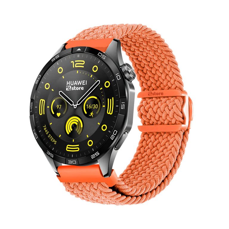 Correa de Nylon Para Huawei Watch GT4 46mm Naranja