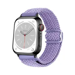 GENERICO - Correas de Nylon Para Apple Watch 38-40-41mm Lila Black