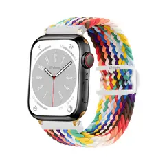 GENERICO - Correas de Nylon Para Apple Watch 38-40-41mm Multicolor Gold