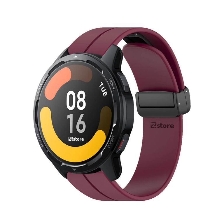 Correa Para Xiaomi Watch S1 Active Broche Magnético Vino