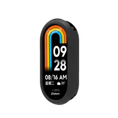 GENERICO - Case de Silicona Para Xiaomi Mi Band 8 Negro