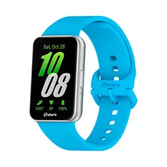 GENERICO - Correa Silicona Para Samsung Galaxy Fit 3 Celeste