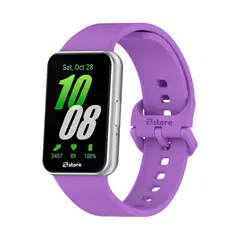 GENERICO - Correa Silicona Para Samsung Galaxy Fit 3 Lila