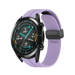 GENERICO - Correa Para Huawei Watch GT2 46MM Broche Magnético Lila